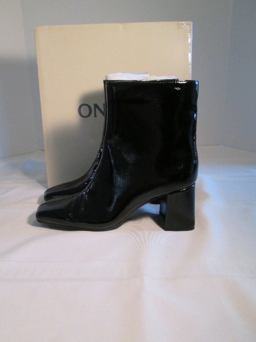 On 34th Margoe Square-Toe Booties NIB Sz 6.5 - Picture 5 of 12